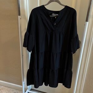 Black Tiered Dress new with tag large Belingsci